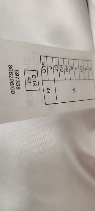 CASACA DE PIEL BLANCA