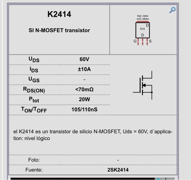 MOSFET 2SK2414