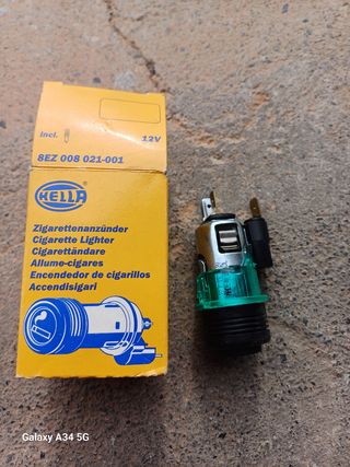 Encendedor mechero coche 12 V con luz