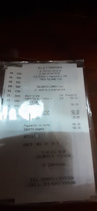 Fornetto grandesped.con BRT