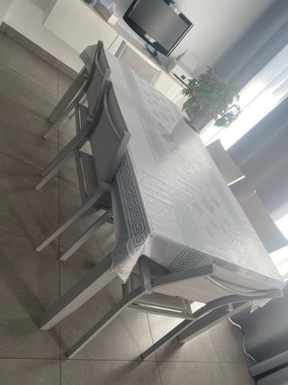Juego mesa +6 sillones jardin