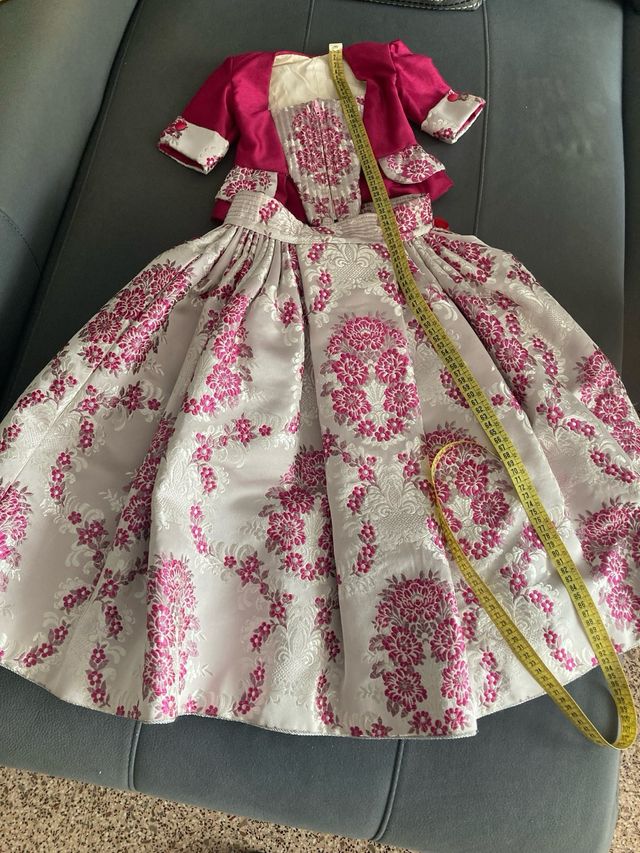 Traje alicantina de brillo niña