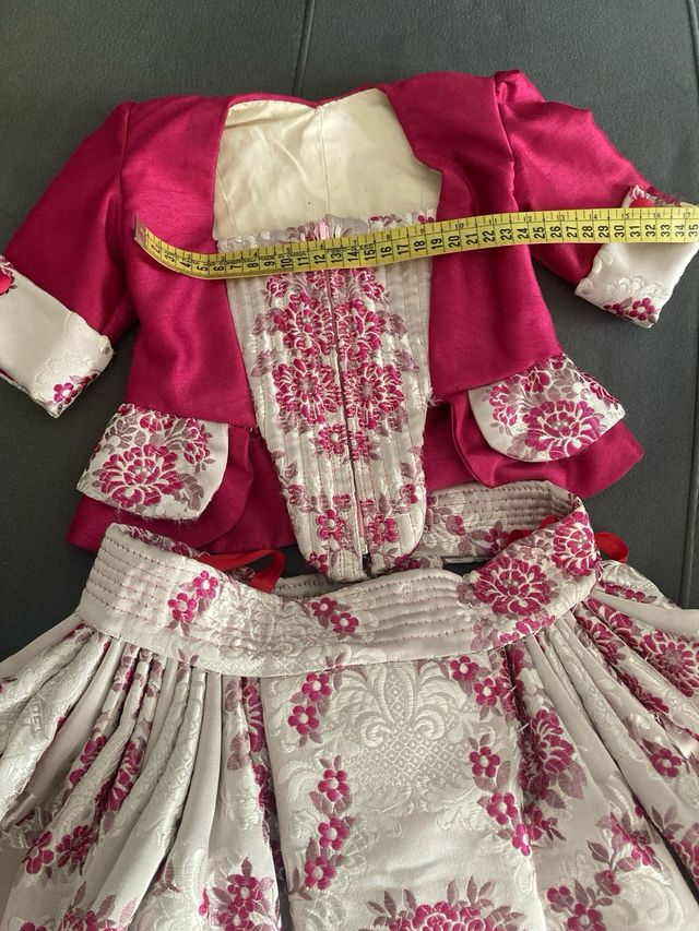 Traje alicantina de brillo niña