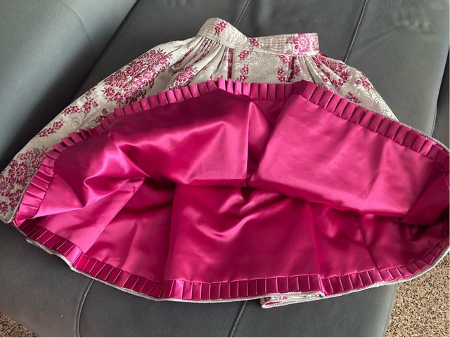 Traje alicantina de brillo niña