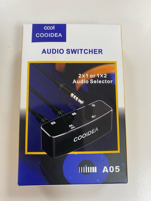 Conmutador de audio estereo 3,5mm