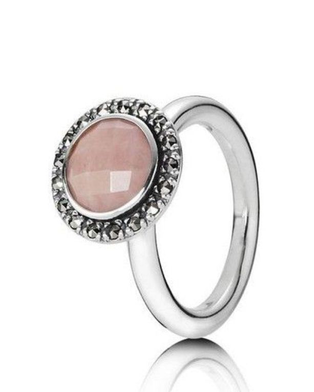 Anillo Sortija Pandora Ópalo rosa