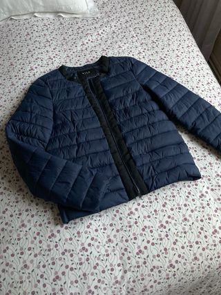 Plumifero Vila azul marino T XS
