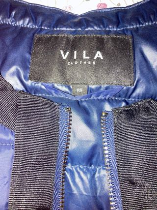 Plumifero Vila azul marino T XS