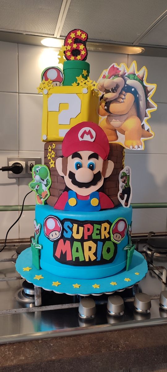 Torta scenografica Super Mario