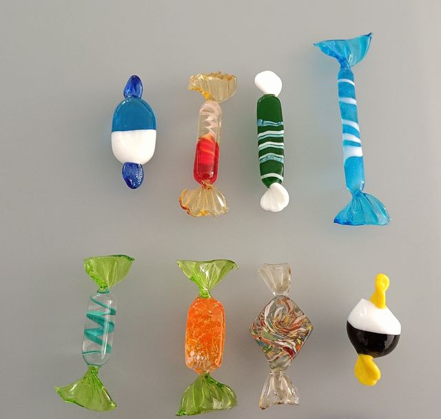 Caramelle in vetro di Murano