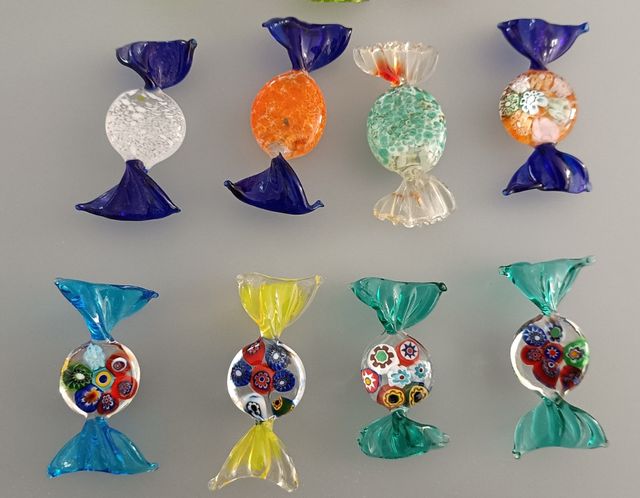 Caramelle in vetro di Murano