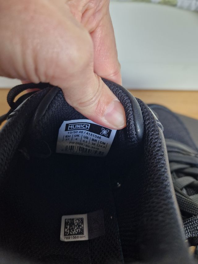 Zapatillas Múnich talla 37. 2 usos