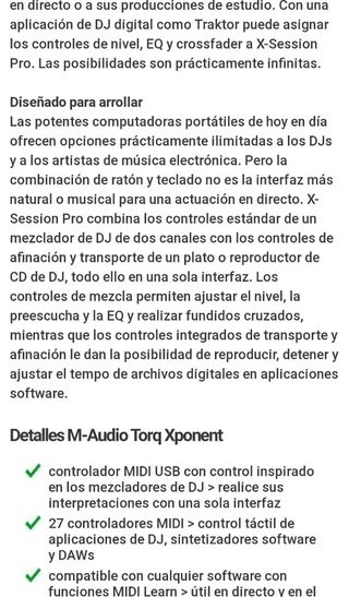 NUEVA!! MESA MEZCLAS M-AUDIO Torq Xponent