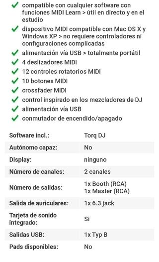 NUEVA!! MESA MEZCLAS M-AUDIO Torq Xponent