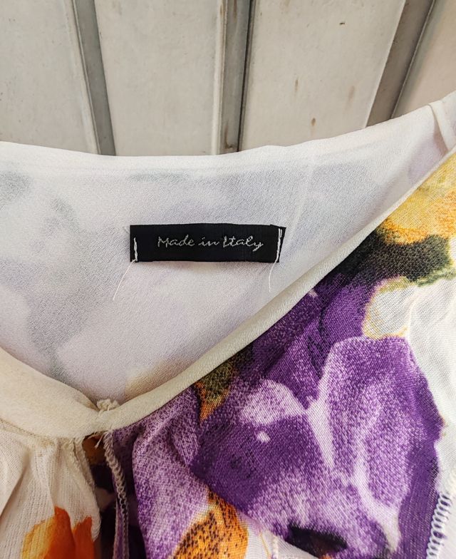 Abito a fiori Made in italy