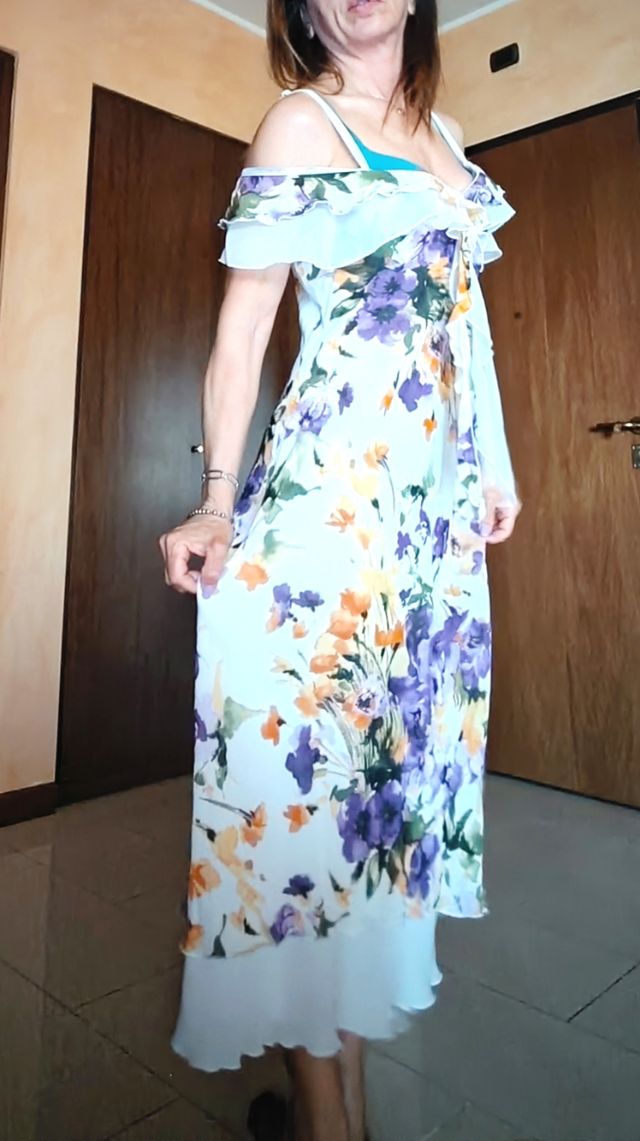 Abito a fiori Made in italy