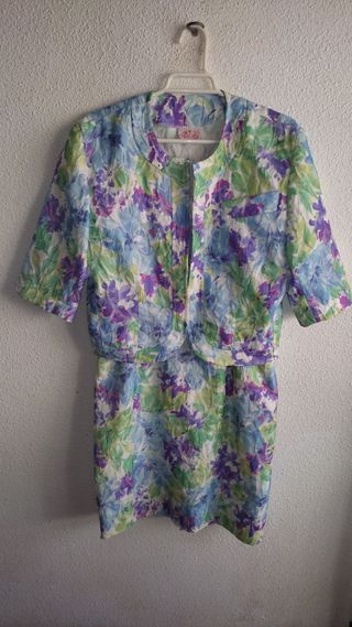 Vestido floral mujer 