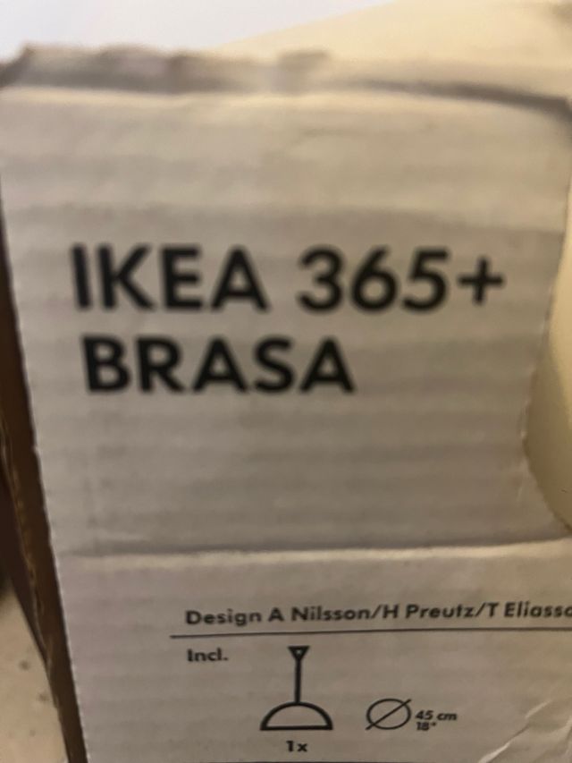 Lampara ikea metal