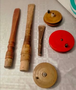 #OFERTA#LOTE DE CAÑAS DE PESCAR DE BAMBÚ+CARRETES.