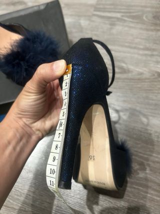 Zapatos fiesta azul marino brillo MaryPaz nº36
