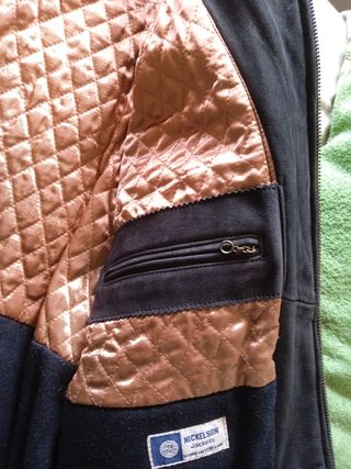 Chaqueta cuero piel Nobuck Nickelson XL