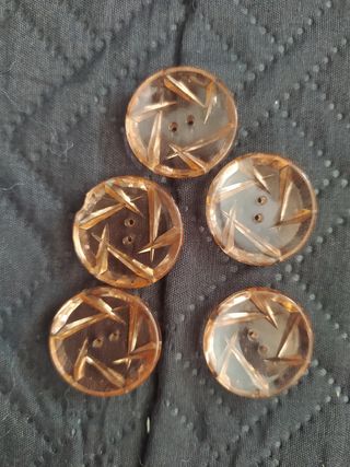 Botones cristal más de 100 años