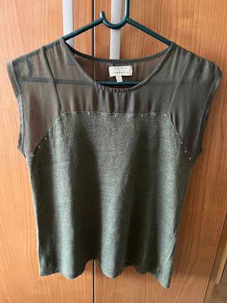 Camiseta verde militar