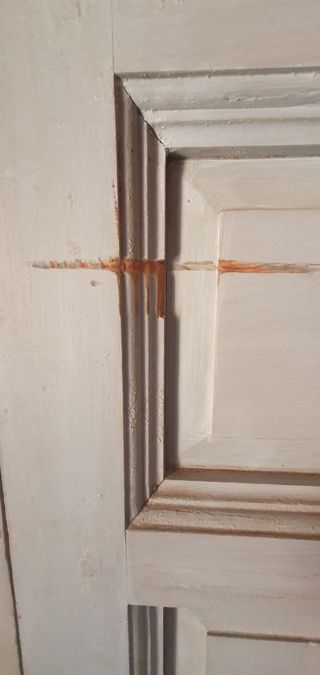 Puertas de madera maciza dobles antiguas