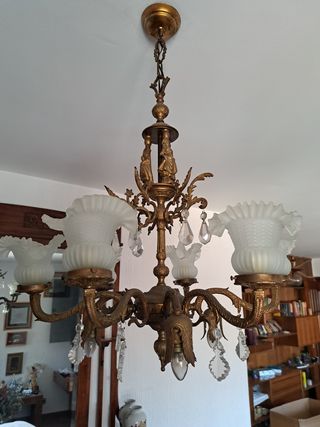 Lámpara forjado años 40