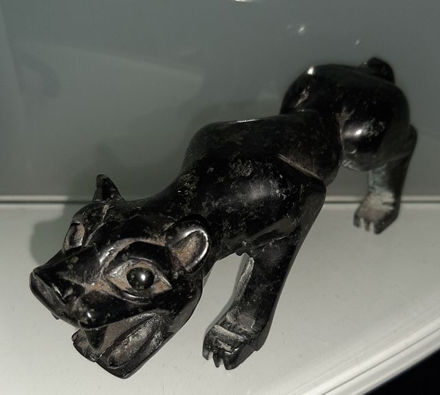 Statuetta giaguaro in onice