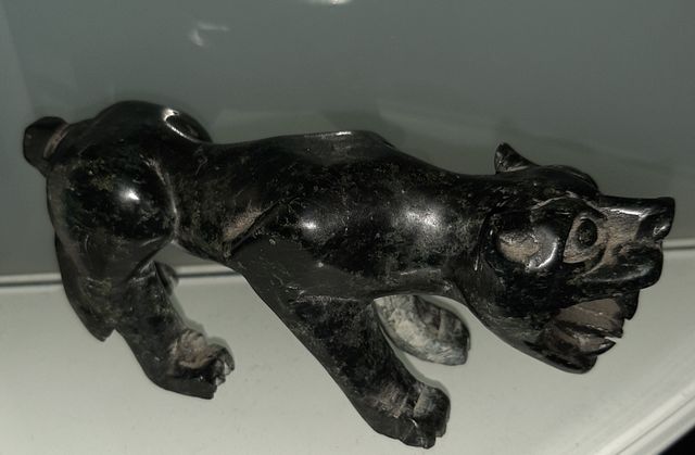 Statuetta giaguaro in onice