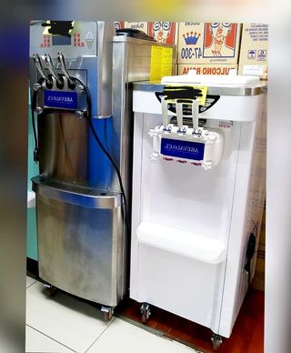 Maquina de helado soft modo noche