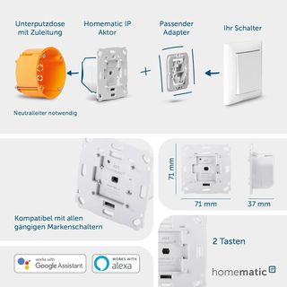 Homematic IP HmIP-BBL accessorio. 565500