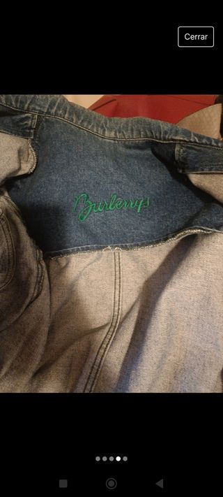 Chaqueta oversize vaquera Burberry