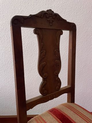 6 sillas de madera