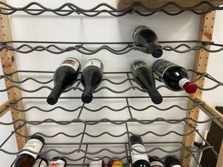 Portabottiglie e ripiano grigio Ikea Ivar