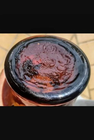 Cubitera hielo vintage cristal ambar