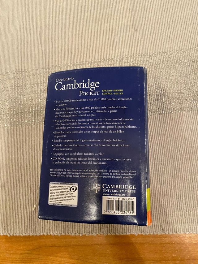 Diccionario cambrige pocket
