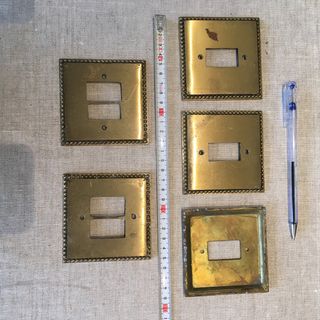 Placas metalicas de interruptores