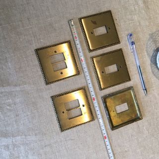 Placas metalicas de interruptores