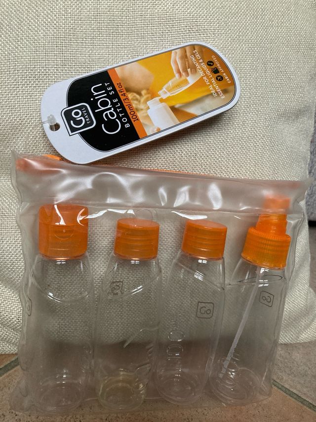 Set bottiglie da viaggio per liquidi 100 ml