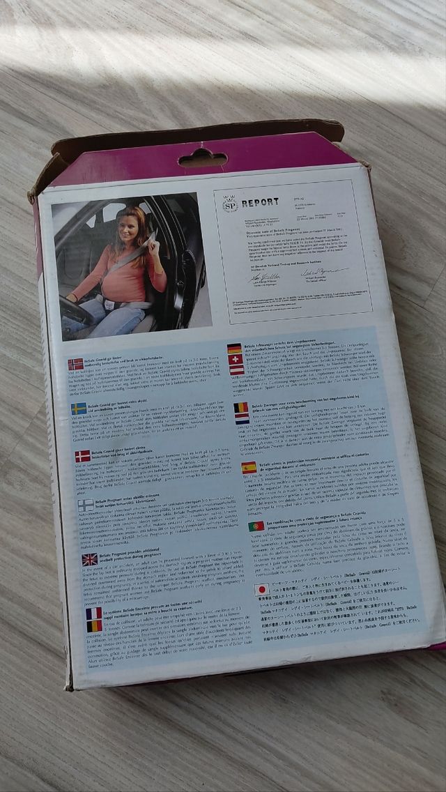 Cinturón seguridad embarazada 