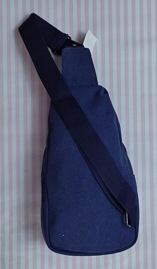 REBAJA! MOCHILA BANDOLERA LONA AZUL