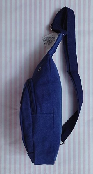 REBAJA! MOCHILA BANDOLERA LONA AZUL
