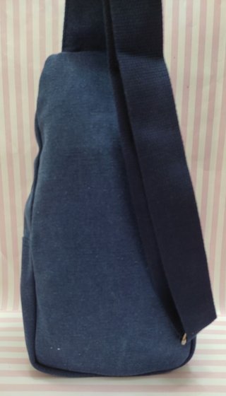 REBAJA! MOCHILA BANDOLERA LONA AZUL