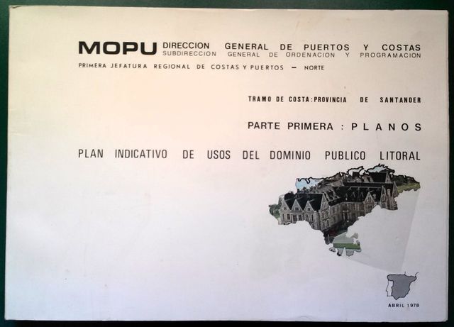 Plan MOPU 1978 Costa de la provincia de Santander