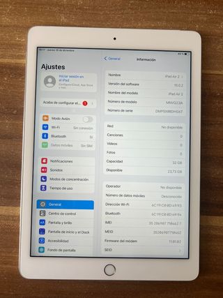 iPad Air 2.a generación 32GB - WiFi + 4G LTE