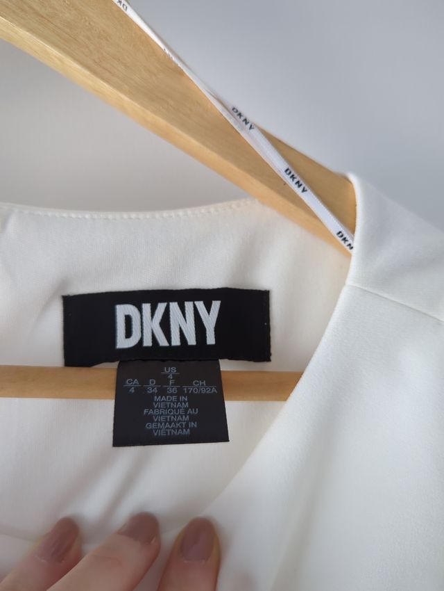 Vestido blanco Novia DKNY