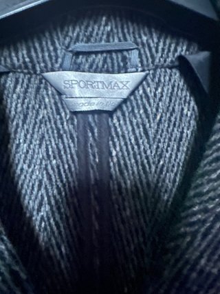Cappotto nero e grigio sportmax