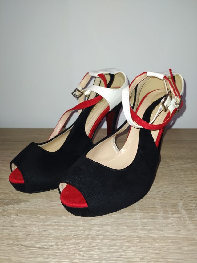 Zapatos de Tacón Alto Abierto para Mujer